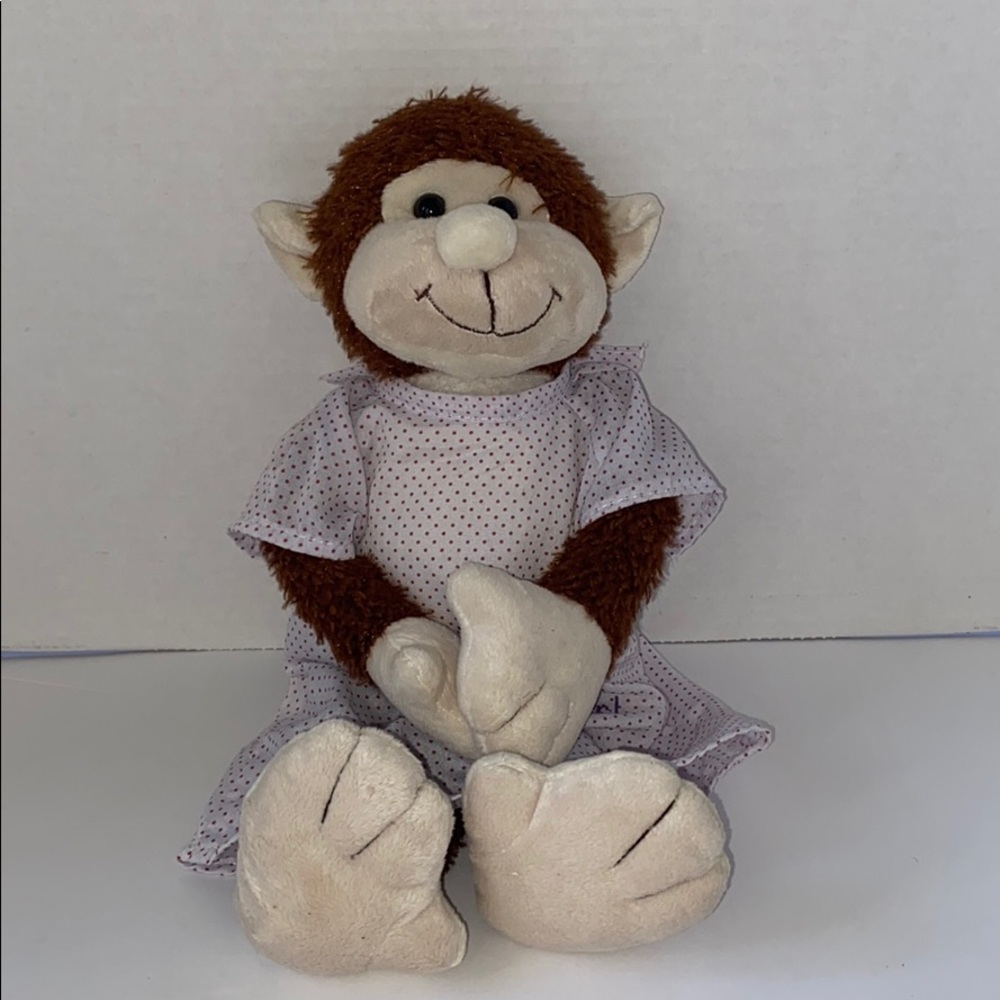 NEW! No tag.  Petting Zoo Hang In There Monkey